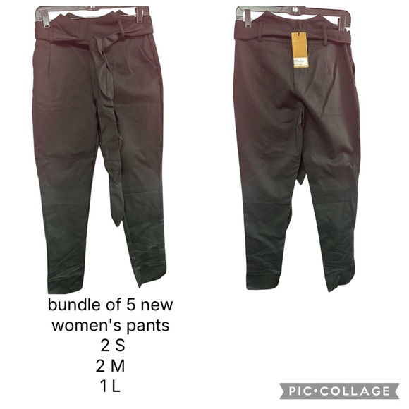 bundle of 5 new black women's pants - Picture 8 of 8